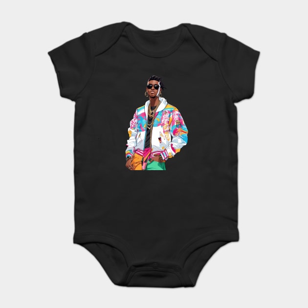 Hip Hop Style Baby Bodysuit by animegirlnft